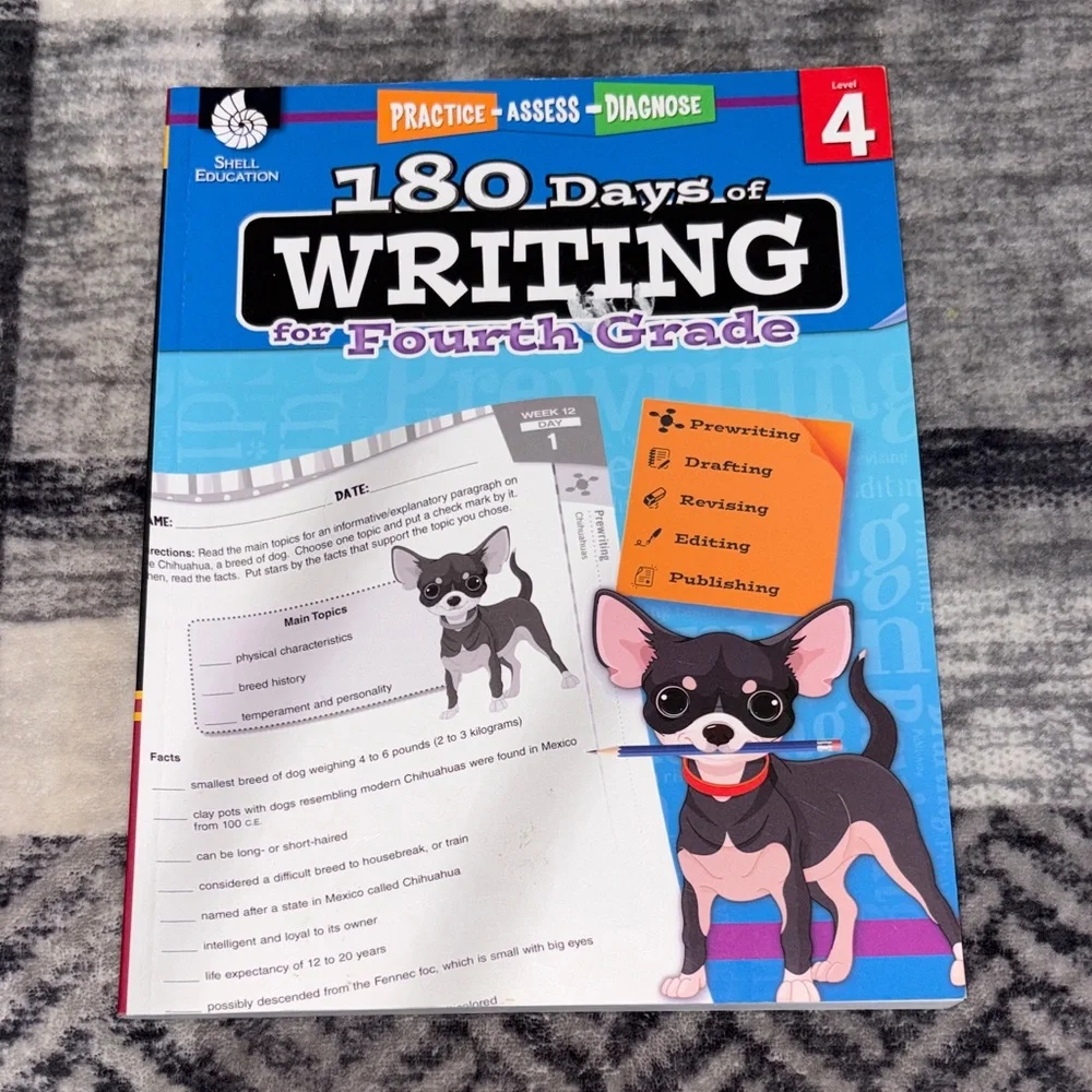 🦋Shell Education Writing Practice Book